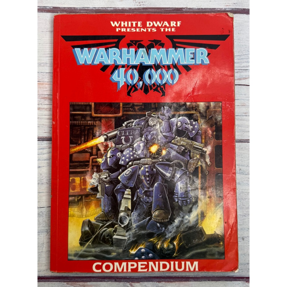 Warhammer 40000 Compendium 1989 Games Workshop White Dwarf Rogue Trader Book